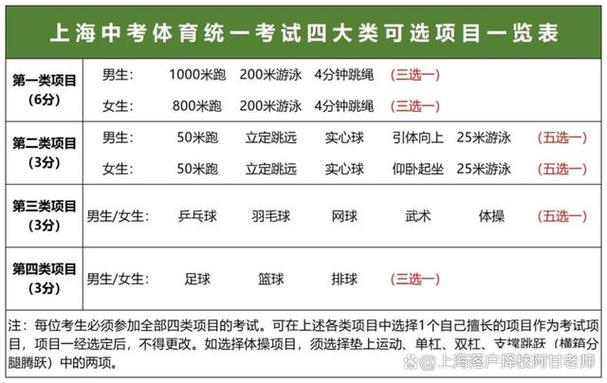 中考体育项目标准(该怎么选才最容易拿高分呢)