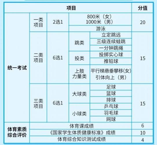 中考体育项目怎么更改(需要什么材料吗)