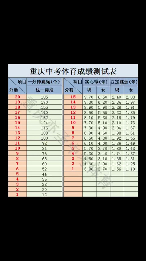 中考体育评分标准2024新疆(2024年最新标准是什么)