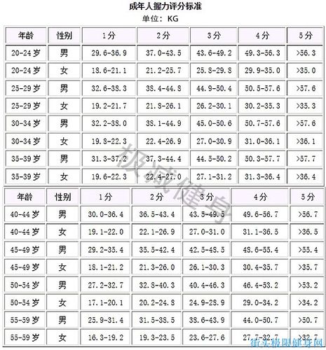 中考体育握力评分标准(怎样才能提高握力)