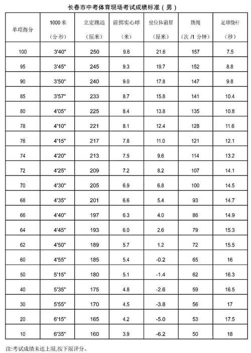 中学体考评分标准(平时成绩怎么算)