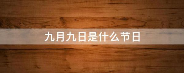 2020年9月9日是什么日子(有什么特别的日子吗)